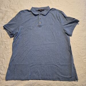 Michael Kors men's Large short sleeve blue polo shirt EUC